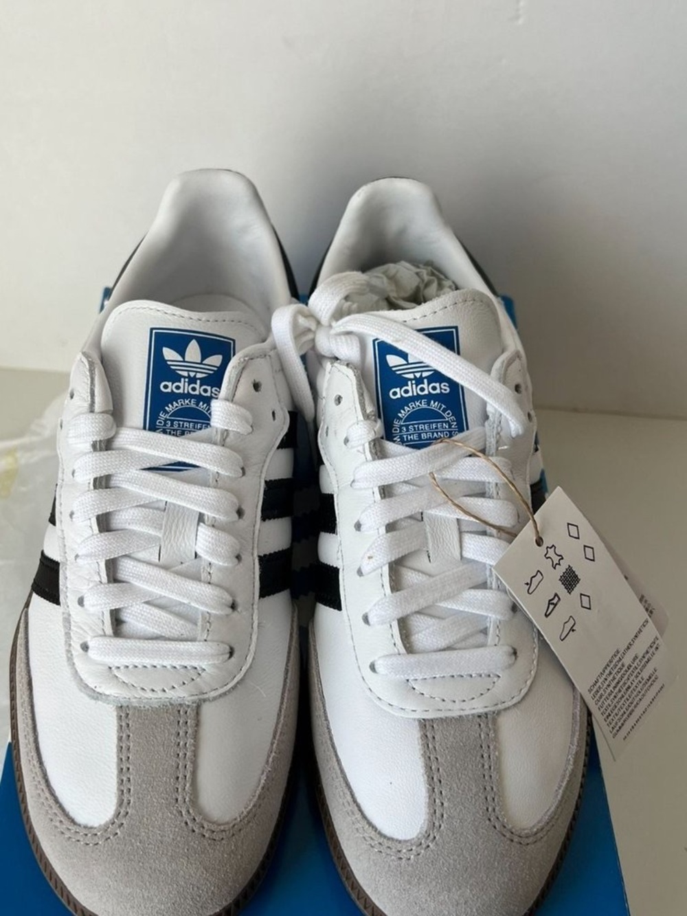 New Women's Adidas Samba OG White Black Gum - Picture 3 of 4